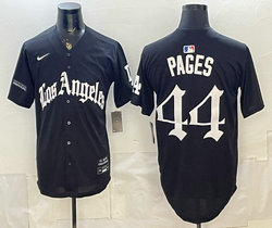 Nike Los Angeles Dodgers #44 Andy Pages Black LA Gothic Style jersey