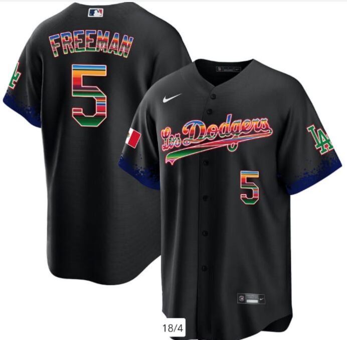 Nike Los Angeles Dodgers #5 Freddie Freeman Mexico City Baseball Jersey