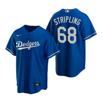 Nike Los Angeles Dodgers #68 Ross Stripling Blue Game Authentic Stitched MLB Jersey