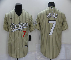 Nike Los Angeles Dodgers #7 Julio Urias Throwback Game Authentic Stitched MLB jersey