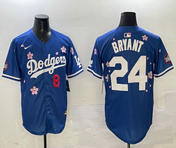 Nike Los Angeles Dodgers #8 Kobe bryant Blue 2025 Tokyo Series Stitched MLB Jersey