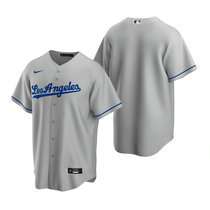 Nike Los Angeles Dodgers #Blank Gray Game Authentic Stitched MLB Jersey