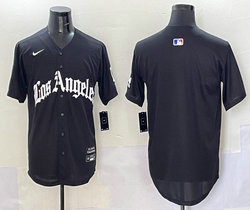 Nike Los Angeles Dodgers Blank Black 5(V) Joint MLB Jersey