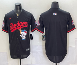 Nike Los Angeles Dodgers Blank Black Hello Kitty Night Jersey