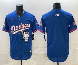 Nike Los Angeles Dodgers Blank Blue Hello Kitty Night Jersey