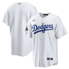 Nike Los Angeles Dodgers Blank White 2024 World Series Champions Cool Base Stitched Baseball Jersey