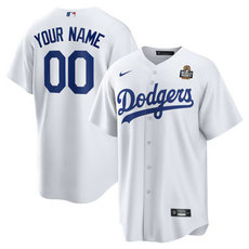 Nike Los Angeles Dodgers Custom White 2024 World Series Baseball Jersey