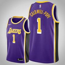 Nike Los Angeles Lakers #1 Kentavious Caldwell-Pope Purple Game Authentic Stitched NBA Jersey