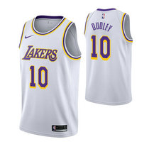 Nike Los Angeles Lakers #10 Jared Dudley White Game Authentic Stitched NBA Jersey