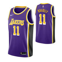 Nike Los Angeles Lakers #11 Avery Bradley Purple Game Authentic Stitched NBA Jersey