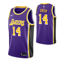 Nike Los Angeles Lakers #14 Danny Green Purple Game Authentic Stitched NBA Jersey