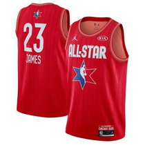  Los Angeles Lakers #23 Lebron James Red 2020 All star Authentic Stitched NBA Jersey