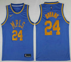 Nike Los Angeles Lakers #24 Kobe Bryant Blue Game Classic Edition Authentic Stitched NBA Jersey