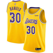 Nike Los Angeles Lakers #30 Troy Daniels Gold Game Authentic Stitched NBA Jersey