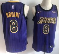 Nike Los Angeles Lakers #8 Kobe Bryant City New Authentic Stitched NBA jersey