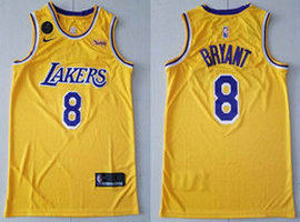 Nike Los Angeles Lakers #8 Kobe Bryant memorial Authentic Stitched NBA Jersey
