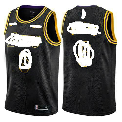 Nike Los Angeles Lakers Bank Snake Mamba Authentic Stitched NBA Jersey