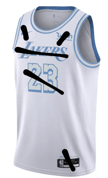 Nike Los Angeles Lakers Blank(not any logo) White City 2020-21 Authentic Stitched NBA Jersey