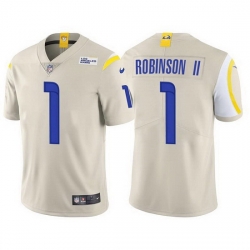 Nike Los Angeles Rams #1 Allen Robinson II Cream Vapor Untouchable Authentic Stitched NFL Jerseys