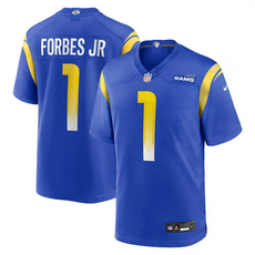Nike Los Angeles Rams #1 Emmanuel Forbes Jr. Royal Stitched Football Jersey.webp