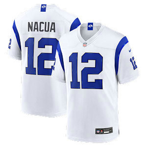 Nike Los Angeles Rams #12 Puka Nacua?2026 White Authentic Stitched NFL Jerseys