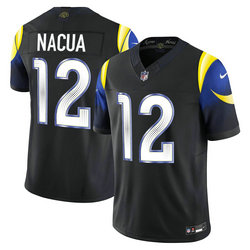Nike Los Angeles Rams #12 Puka Nacua Black 2026 Authentic Stitched NFL Jersey