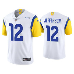 Nike Los Angeles Rams #12 Van Jefferson White 2021 Vapor Untouchable Authentic Stitched NFL Jerseys