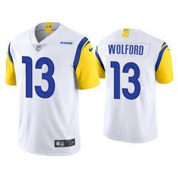 Nike Los Angeles Rams #13 John Wolford White 2021 Vapor Untouchable Authentic Stitched NFL Jerseys