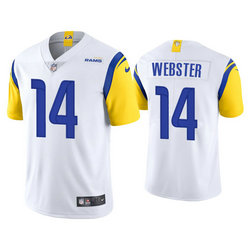 Nike Los Angeles Rams #14 Nsimba Webster White 2021 Vapor Untouchable Authentic Stitched NFL Jerseys
