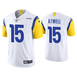 Nike Los Angeles Rams #15 Tutu Atwell White 2021 Vapor Untouchable Authentic Stitched NFL Jerseys