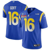 Nike Los Angeles Rams #16 Jared Goff 2020 Royal Vapor Untouchable Limited Authentic Stitched NFL Jerseys