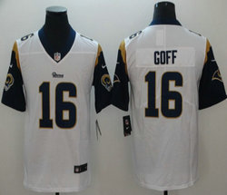 Nike Los Angeles Rams #16 Jared Goff White Vapor Untouchable Limited Authentic Stitched NFL Jerseys