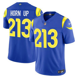 Nike Los Angeles Rams #213 Horn Up Royal 2026 C patch Authentic Stitched NFL Jersey