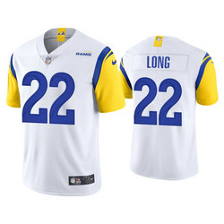 Nike Los Angeles Rams #22 David Long White 2021 Vapor Untouchable Authentic Stitched NFL Jerseys