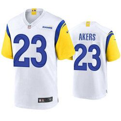 Nike Los Angeles Rams #23 Cam Akers White Vapor Untouchable Authentic Stitched NFL Jerseys