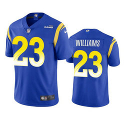 Nike Los Angeles Rams #23 Kyren Williams Royal Vapor Untouchable Authentic Stitched NFL Jerseys