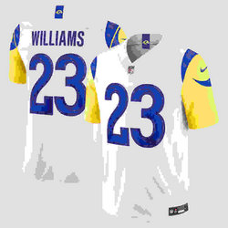 Nike Los Angeles Rams #23 Kyren Williams White 2026 Authentic Stitched NFL Jersey