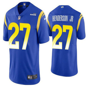Nike Los Angeles Rams #27 Darrell Henderson Jr. Royal Blue Vapor Untouchable Authentic Stitched NFL Jersey