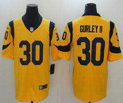 Nike Los Angeles Rams #30 Todd Gurley II Gold Rush Vapor Untouchable Authentic stitched NFL jersey