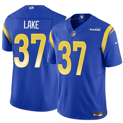Nike Los Angeles Rams #37 Quentin Lake Blue Stitched Football Jersey