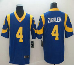 Nike Los Angeles Rams #4 Greg Zuerlein Royal Blue Vapor Untouchable Authentic Stitched NFL Jersey