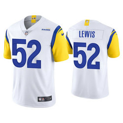 Nike Los Angeles Rams #52 Terrell Lewis White 2021 Vapor Untouchable Authentic Stitched NFL Jerseys
