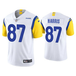 Nike Los Angeles Rams #87 Jacob Harris White 2021 Vapor Untouchable Authentic Stitched NFL Jerseys