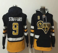 Nike Los Angeles Rams #9 Matthew Stafford All Stitched Hooded Sweatshirt