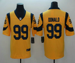 Nike Los Angeles Rams #99 Aaron Donald Gold 2021 Vapor Untouchable Limited Authentic Stitched NFL Jerseys
