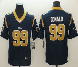 Nike Los Angeles Rams #99 Aaron Donald Navy Blue Vapor Untouchable Limited Authentic Stitched NFL Jerseys