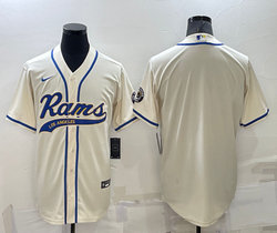Nike Los Angeles Rams Blank Gream Joint adults Authentic Stitched baseball jersey