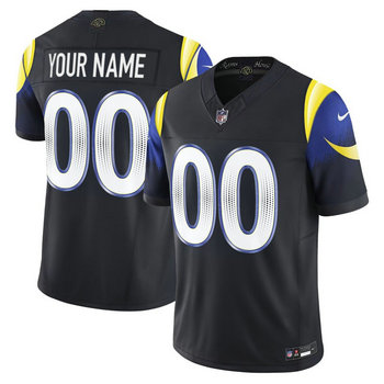 Nike Los Angeles Rams Custom Black Rivalries Authentic stitched NFL jersey