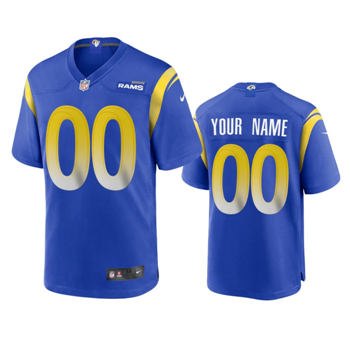 Nike Los Angeles Rams Customized Royal Vapor Untouchable Authentic Stitched NFL Jerseys