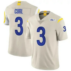 Nike Los Angeles Rams Emmanuel #3 Kamren Curl Cream Stitched Football Jersey.webp